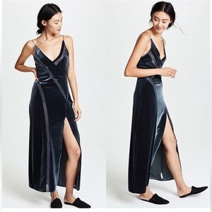 Velvet mesh dress